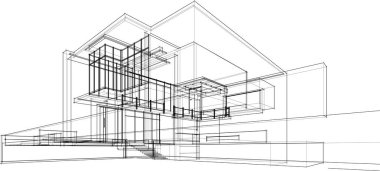 soyut mimari duvar kağıdı, dijital arkaplan