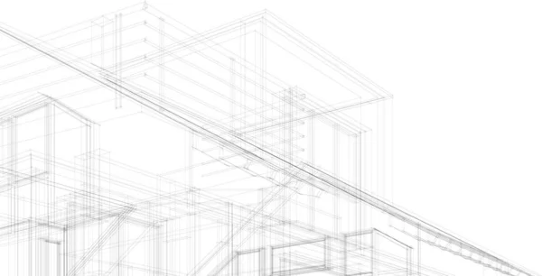 建筑墙纸摘要 数码背景 — 图库矢量图片