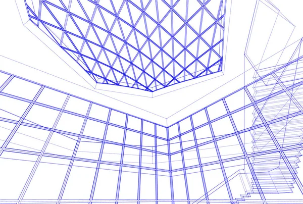 Fondo Pantalla Arquitectónica Abstracta Fondo Digital — Vector de stock