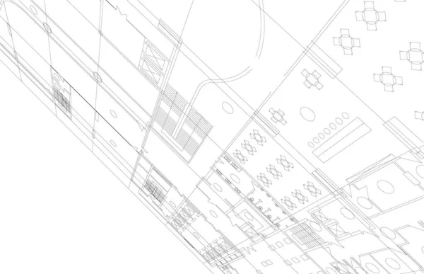 建筑墙纸摘要 数码背景 — 图库矢量图片