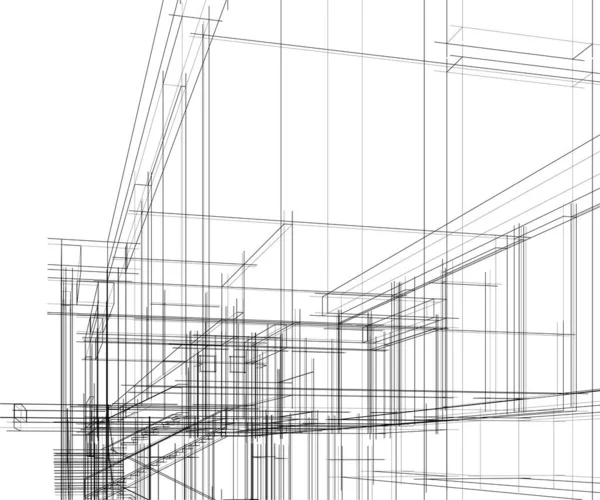 建筑墙纸摘要 数码背景 — 图库矢量图片