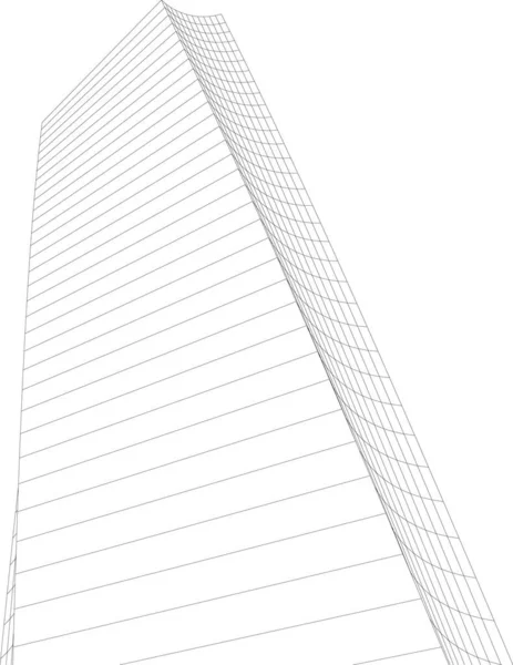 抽象的な建築壁紙やデジタル背景 — ストックベクタ