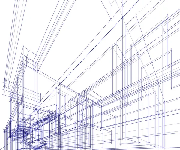 建筑墙纸摘要 数码背景 — 图库矢量图片