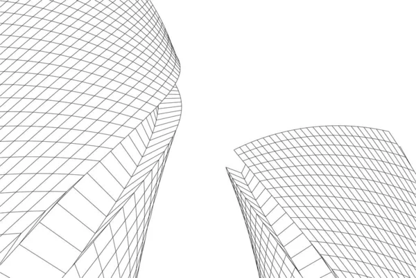 Абстрактные Архитектурные Обои Цифровой Фон — стоковый вектор