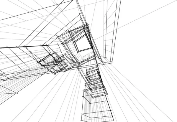 抽象的な建築壁紙やデジタル背景 — ストックベクタ