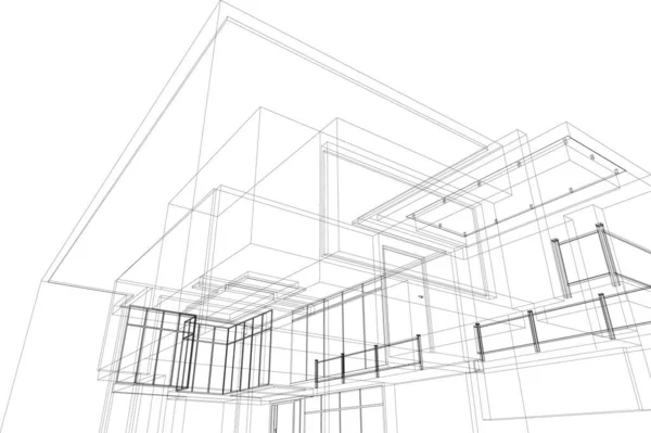 建筑墙纸摘要 数码背景 — 图库矢量图片