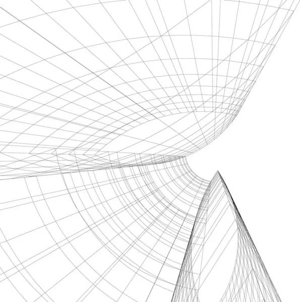 Абстрактный Архитектурный Дизайн Обоев Цифровой Концепт Фон — стоковый вектор