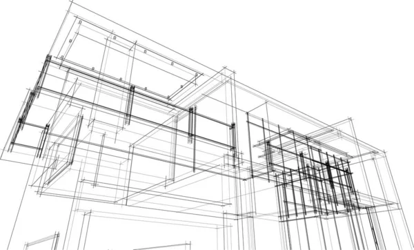 Абстрактные Архитектурные Обои Цифровой Фон — стоковый вектор