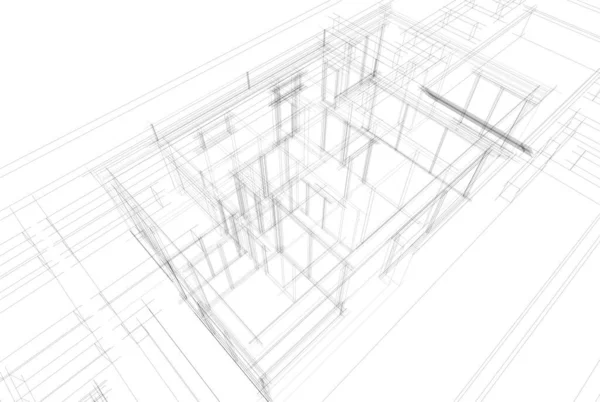 Abstrakcyjna Tapeta Architektoniczna Tło Cyfrowe — Wektor stockowy