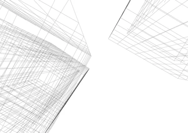 抽象的な建築壁紙やデジタル背景 — ストックベクタ