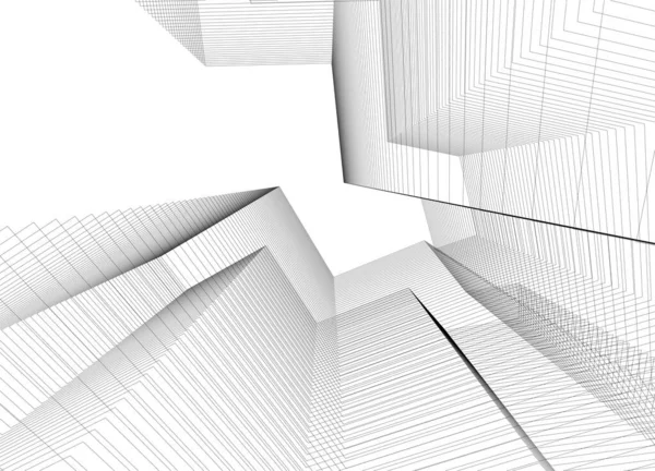 Abstract Architectonisch Behang Digitale Achtergrond — Stockvector