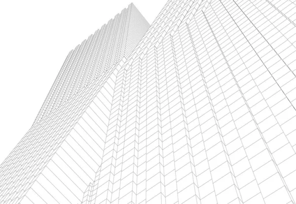 Papel Parede Arquitetônico Abstrato Fundo Digital —  Vetores de Stock