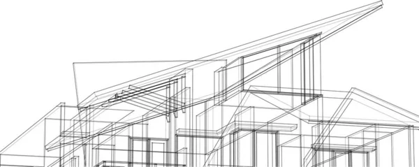 建筑墙纸摘要 数码背景 — 图库矢量图片