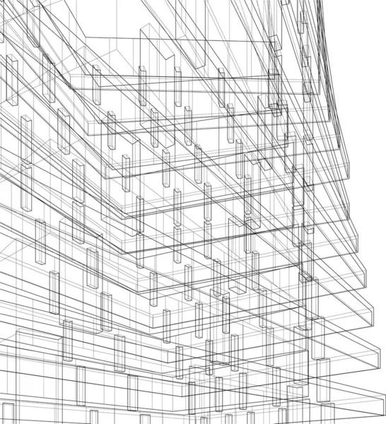 建筑墙纸摘要 数码背景 — 图库矢量图片