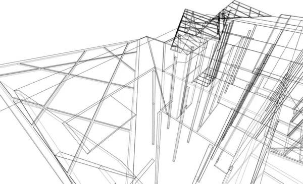 Abstrakcyjna Tapeta Architektoniczna Tło Cyfrowe — Wektor stockowy