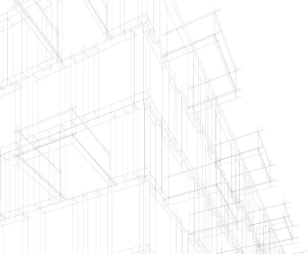 Abstract Architectonisch Behang Digitale Achtergrond — Stockvector