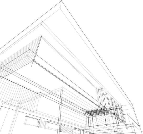 抽象的な建築壁紙やデジタル背景 — ストックベクタ