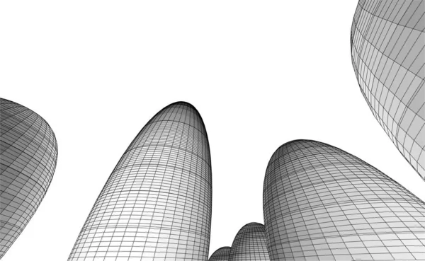 抽象的な建築壁紙のデザインデジタルコンセプトの背景 — ストックベクタ