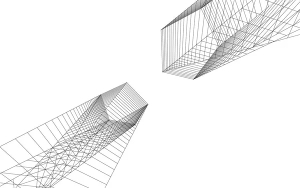 Абстрактный Архитектурный Дизайн Обоев Цифровой Концепт Фон — стоковый вектор