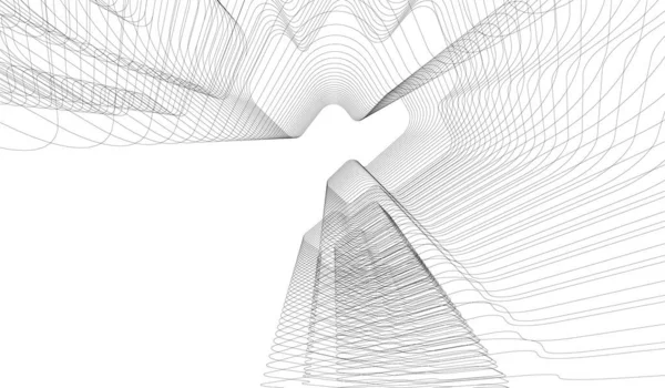 Abstract Architectonisch Behang Digitale Achtergrond — Stockvector