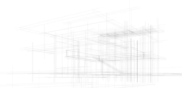 抽象的な建築壁紙やデジタル背景 — ストックベクタ