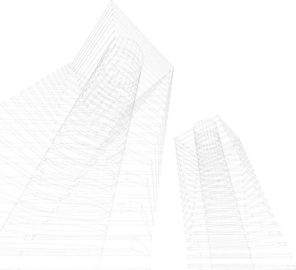 Абстрактный Архитектурный Дизайн Обоев Цифровой Концепт Фон — стоковый вектор