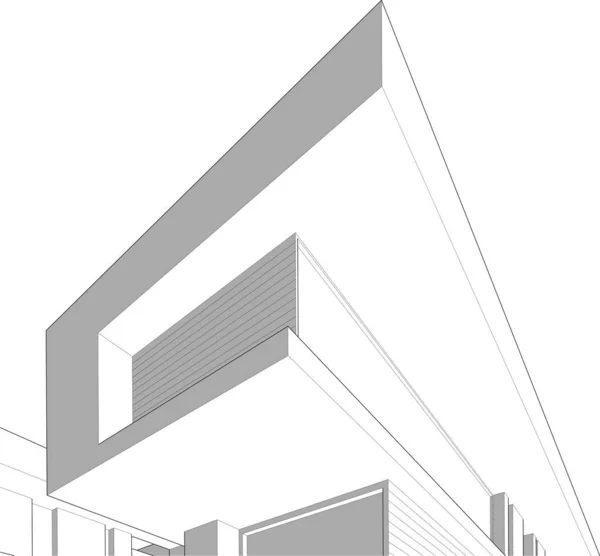 Abstrakcyjna Tapeta Architektoniczna Tło Cyfrowe — Wektor stockowy