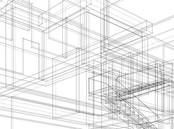 Abstrakcyjna Koncepcja Tapety Architektonicznej Tło Cyfrowe — Wektor stockowy