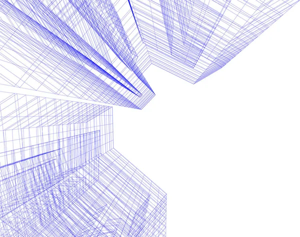 Fondo Pantalla Arquitectónica Abstracta Fondo Digital — Vector de stock