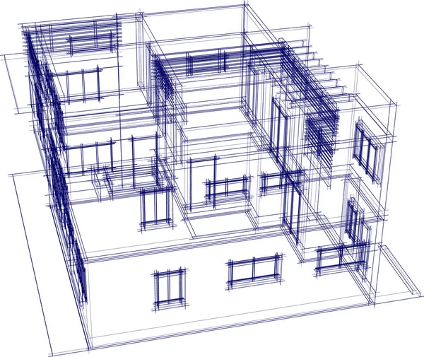 抽象的な建築壁紙やデジタル背景 — ストックベクタ