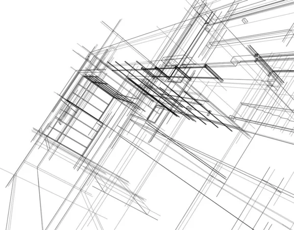 Fondo Pantalla Arquitectónica Abstracta Fondo Digital — Archivo Imágenes Vectoriales