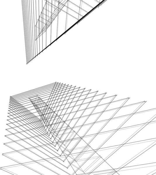 Abstract Tapet Arhitectural Fundal Digital — Vector de stoc