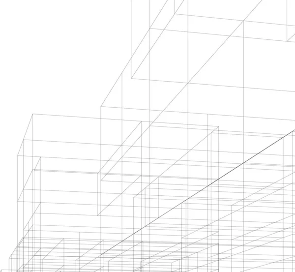 Fondo Pantalla Arquitectónica Abstracta Fondo Digital — Vector de stock