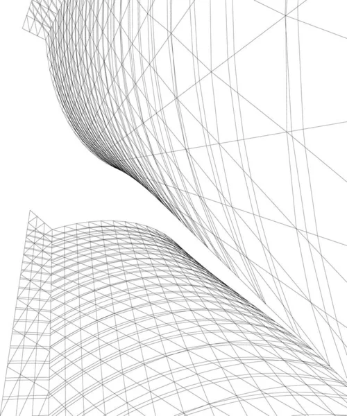 建筑墙纸摘要 数码背景 — 图库矢量图片