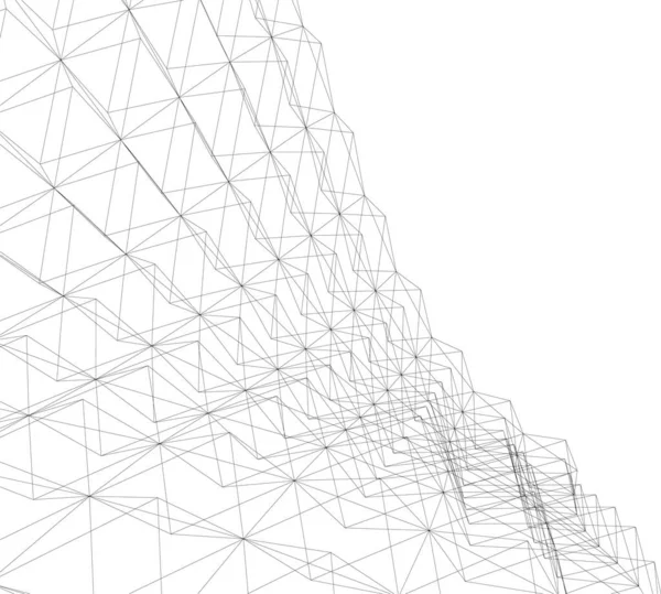 Abstrakt Arkitektoniska Tapeter Digital Bakgrund — Stock vektor