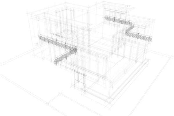 抽象的な建築壁紙やデジタル背景 — ストックベクタ