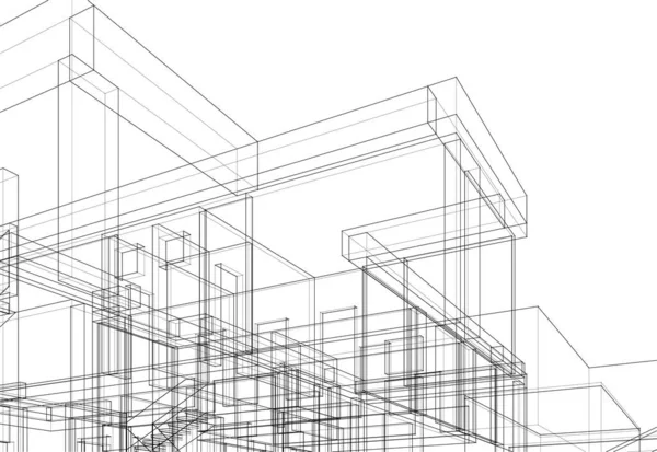 Абстрактные Архитектурные Обои Цифровой Фон — стоковый вектор