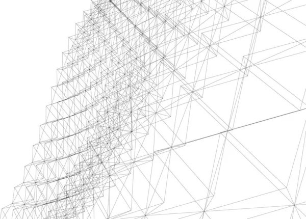 Abstrakt Arkitektoniska Tapeter Digital Bakgrund — Stock vektor