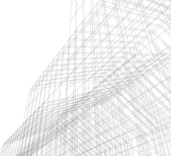 Abstract Architectonisch Behang Digitale Achtergrond — Stockvector