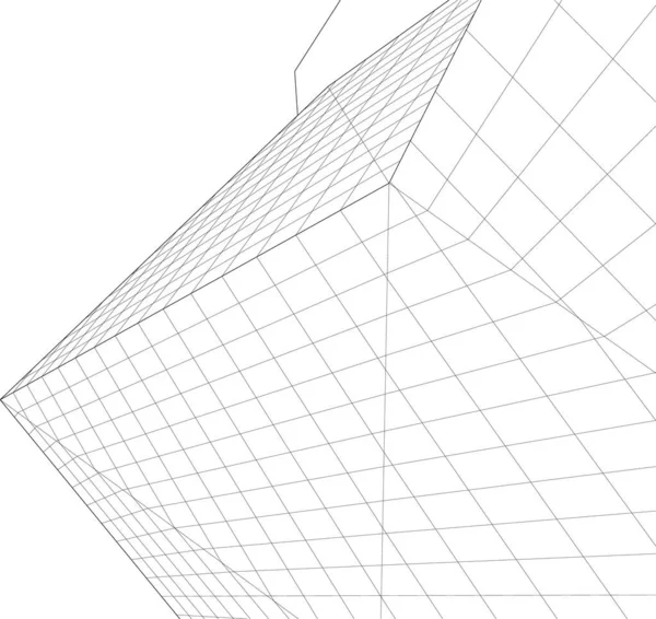 Abstrakcyjna Tapeta Architektoniczna Tło Cyfrowe — Wektor stockowy