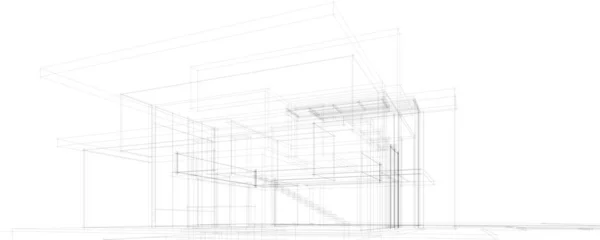 Abstraktní Architektonická Tapeta Digitální Pozadí — Stockový vektor