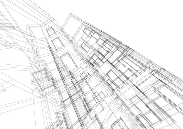 建筑墙纸摘要 数码背景 — 图库矢量图片