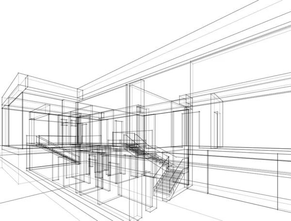 建筑墙纸摘要 数码背景 — 图库矢量图片