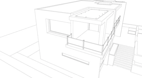 抽象的な建築壁紙やデジタル背景 — ストックベクタ