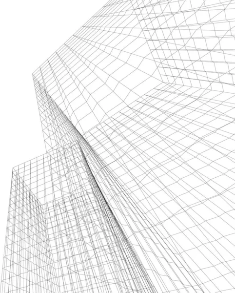 Papier Peint Architectural Abstrait Fond Numérique — Image vectorielle