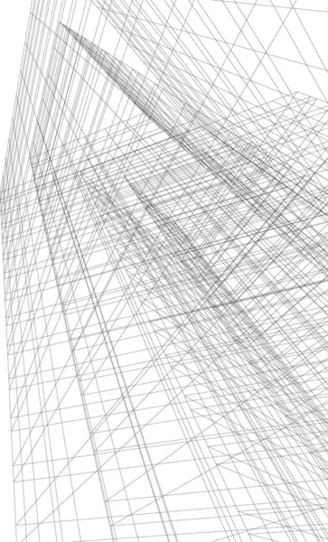 Papier Peint Architectural Abstrait Fond Numérique — Image vectorielle