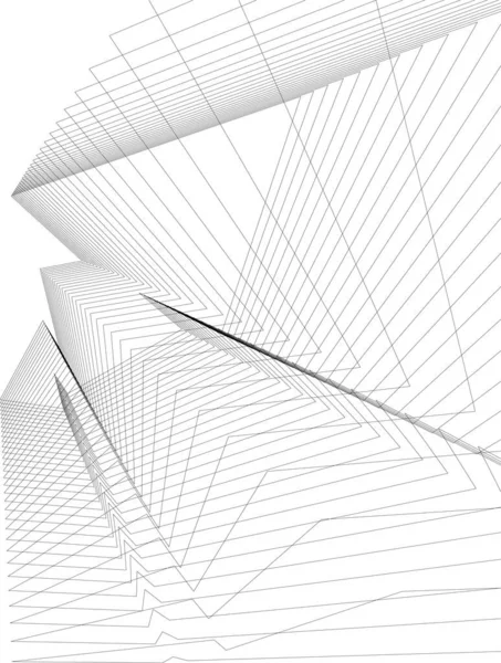 Abstract Architectonisch Behang Digitale Achtergrond — Stockvector