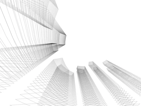 Abstract Architectonisch Behang Digitale Achtergrond — Stockvector