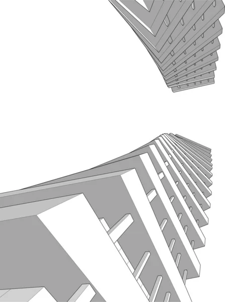 Abstrakcyjna Tapeta Architektoniczna Tło Cyfrowe — Wektor stockowy