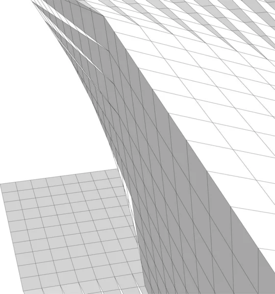 Abstrakcyjna Tapeta Architektoniczna Tło Cyfrowe — Wektor stockowy